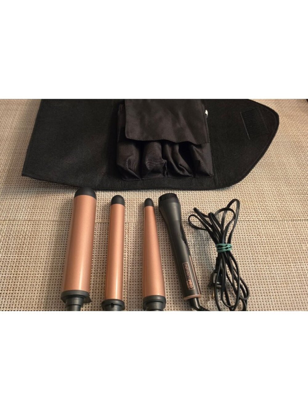 INFINITI PRO CONAIR 3 IN 1 INTERCHANGEABLE CURLING WAND  ROSE GOLD TOURMALINE